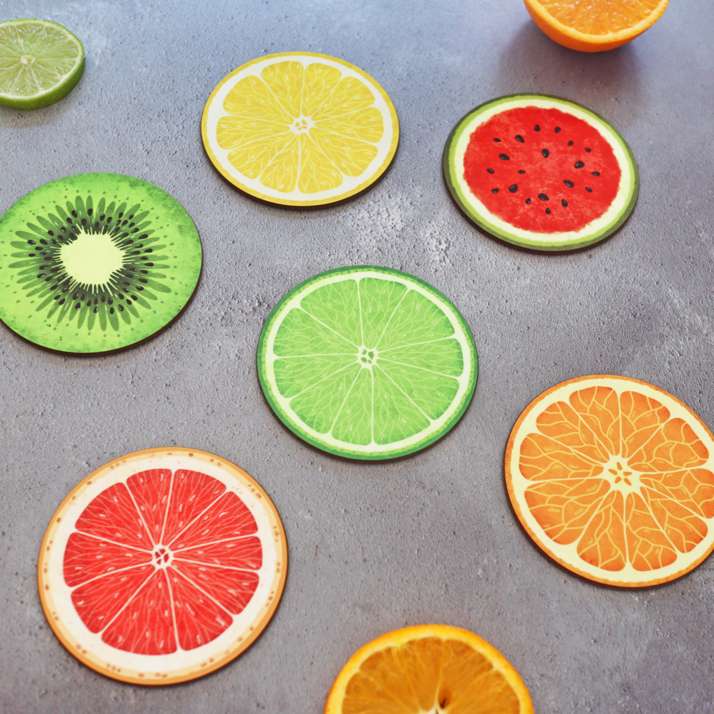 Fruit Slice Coasters Gifting Moon Shop