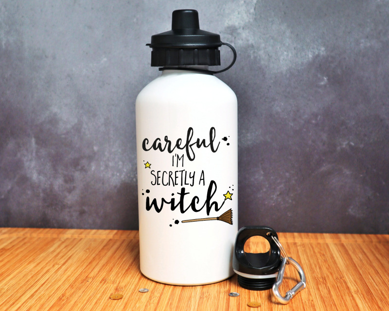 Careful I'm Secretly A Witch Water Bottle Gifting Moon