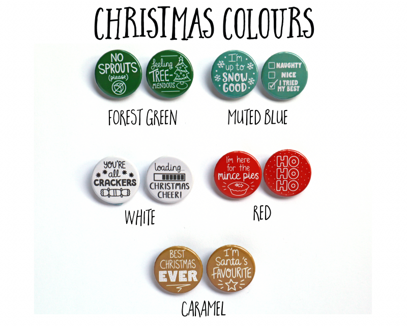 Christmas Colours Christmas Badges Gifting Moon